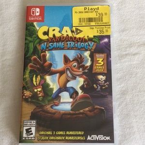 Nintendo Switch Crash Bandicoot